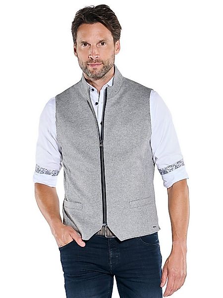 Engbers Anzugweste Herren Sakko-Weste aus elastischem Warenmaterial, Silber günstig online kaufen