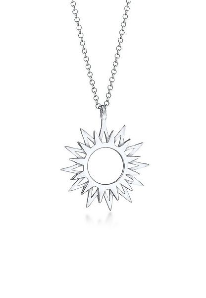 Elli Kette mit Anhänger Sonne Sun Strahlen Astro Symbol 925 Silber, Sonne günstig online kaufen