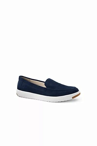 Federleichte Komfort-Loafer, Damen, Größe: 39 Normal, Blau, Rauleder, by La günstig online kaufen