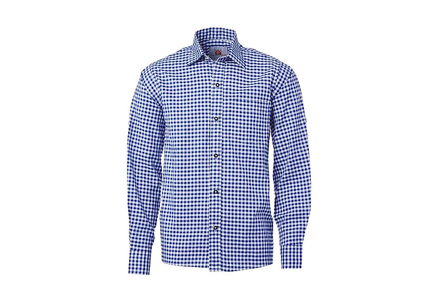Trachtenkult Trachtenhemd Hemd blau-weiß kariert günstig online kaufen
