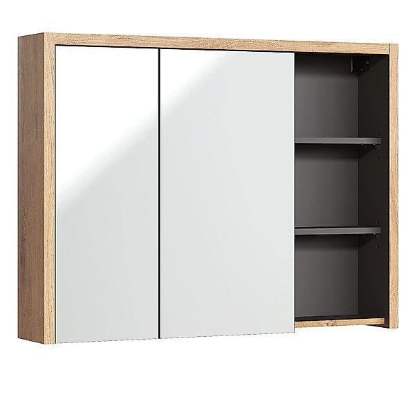 Lomadox Spiegelschrank DANZIG-56 Badezimmer 100 cm günstig online kaufen