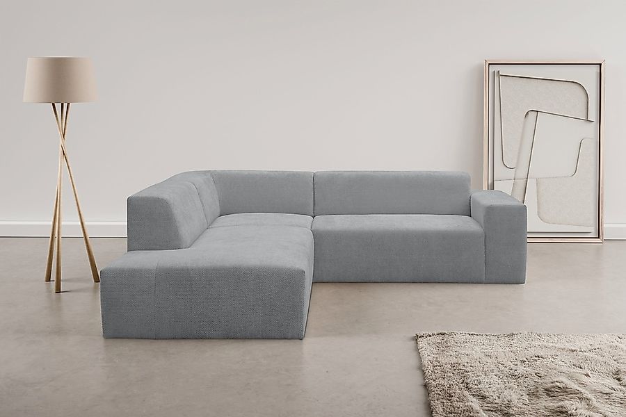 WERK2 Ecksofa "Zeus-M, tolles Sofa mit schönen Details, L-Form", Curvy Tren günstig online kaufen