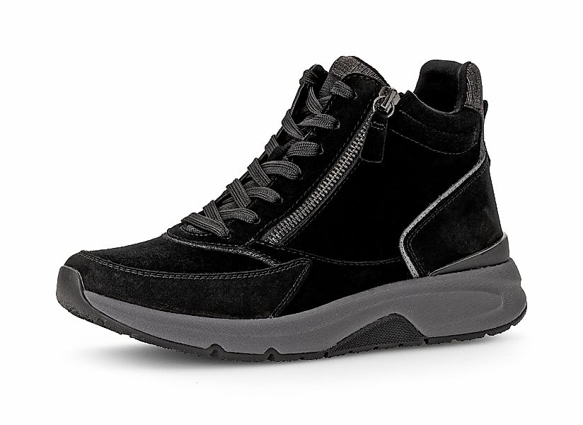 Gabor Rollingsoft Sneaker, Sneakerboots, Schnürboots mit Wechselfußbett günstig online kaufen