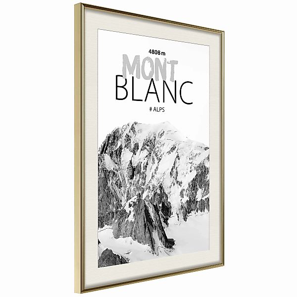 Poster - Peaks Of The World: Mont Blanc günstig online kaufen