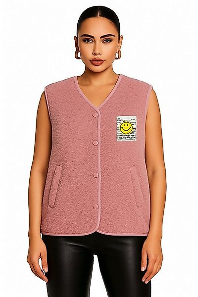 Worldclassca Fellimitatweste Worldclassca Teddy Weste Smiley Kuschelig Kurz günstig online kaufen
