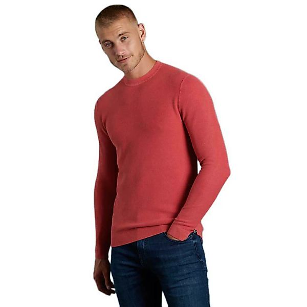 Superdry Garment Dyed Textured Crew Pullover 2XL Washed Grapefruit günstig online kaufen