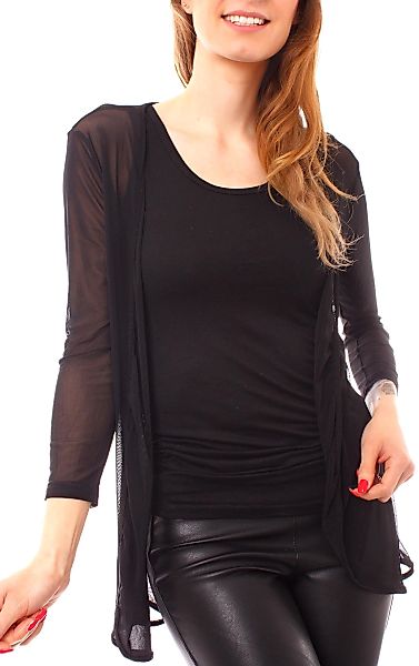 Muse Cardigan Mesh Cardigan Jäckchen transparent günstig online kaufen