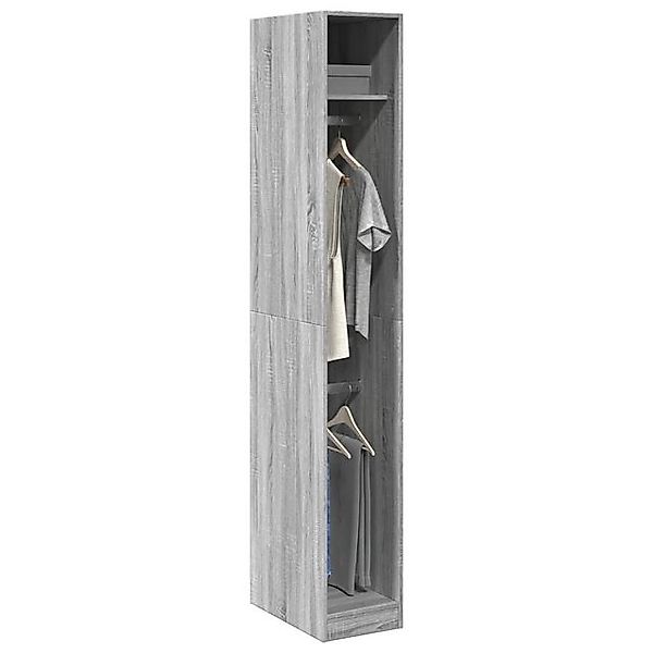 vidaXL Kleiderschrank Kleiderschrank Grau Sonoma 30x50x200 cm Spanplatte günstig online kaufen