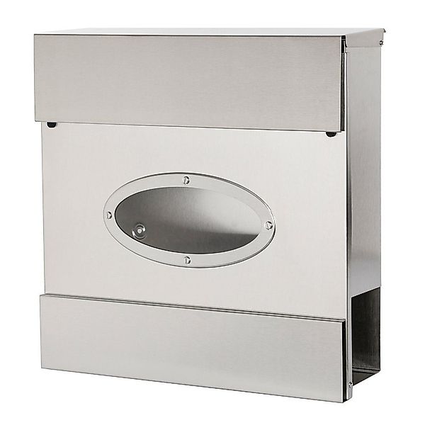 Melko Wandbriefkasten Briefkasten Wandbriefkasten Edelstahl Zeitungsfach günstig online kaufen