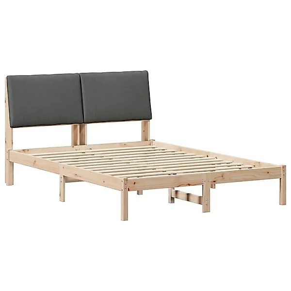 vidaXL Bettgestell Braun und Dunkelgrau 150 x 200 cm Massivholz Kiefer 3394 günstig online kaufen