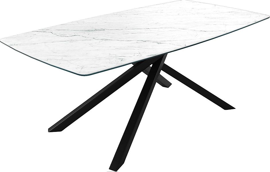 DELIFE Esstisch Edge, Bootsform Keramik Laminam®Statuarietto günstig online kaufen
