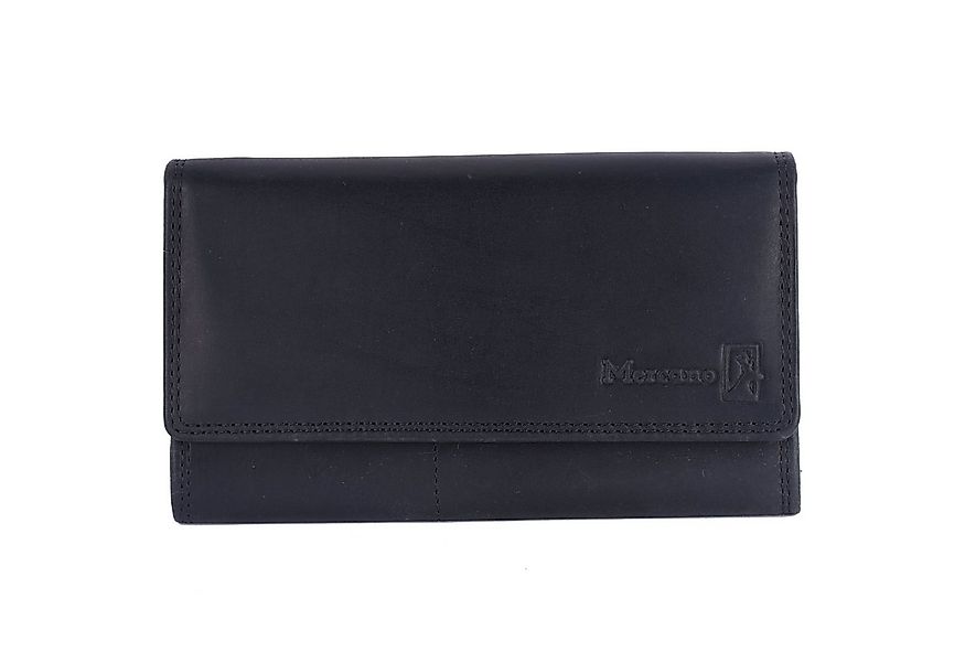 Mercano Geldbörse für Damen aus Echtleder (inkl. Geschenkbox), Doppelnaht, günstig online kaufen