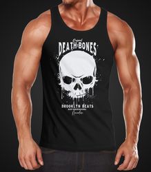 Neverless Tanktop Herren Tank-Top Skull Death günstig online kaufen