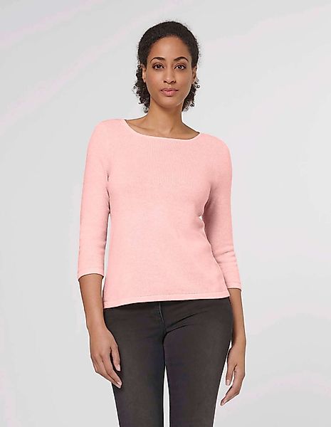 MADELEINE Strickpullover Schlichter Feinstrickpullover mit U-Boot-Ausschnit günstig online kaufen