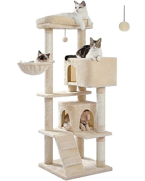 Purpurra Kratzbaum mit großer Höhlen und Hängematte, 143 cm/180 cm günstig online kaufen