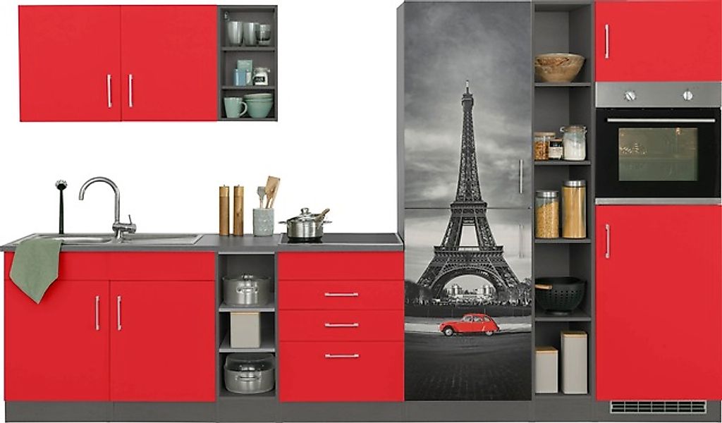 KOCHSTATION Küchenzeile »KS-Paris – Küchen mit einzigartigen Fotomotiven au günstig online kaufen
