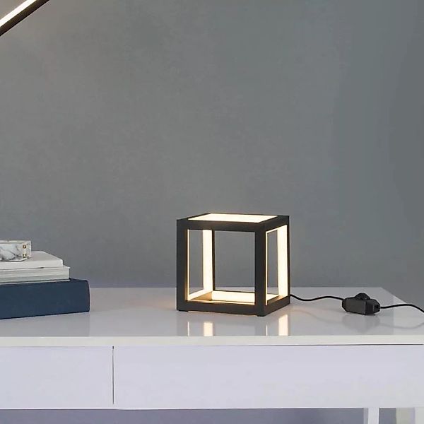 LED Tischlleuchte Gabbia in Schwarz 20W 1500lm günstig online kaufen