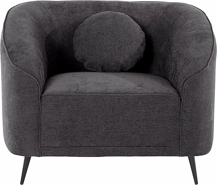 Home affaire Sessel "Ashly" in 3 Bezugsvarianten, Bouclé, Samtoptik und Str günstig online kaufen