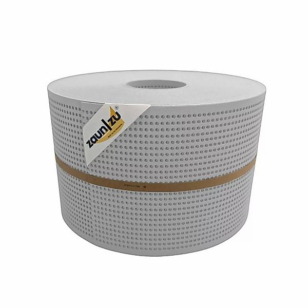zaunzu Sichtschutz PP Premium gelocht 30 Prozent Streifen Lichtgrau 50m günstig online kaufen