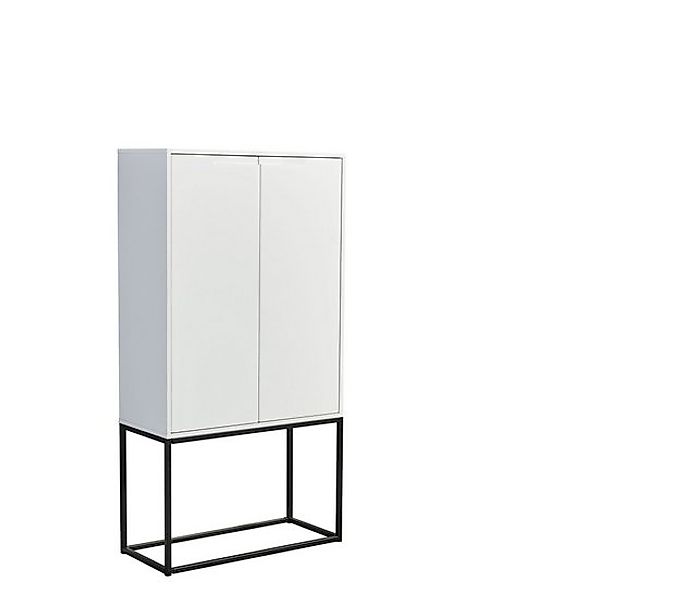 PREISBRECHER Barschrank Bar 3 10 Fächer, Halterung für Weingläser, Weiß mat günstig online kaufen