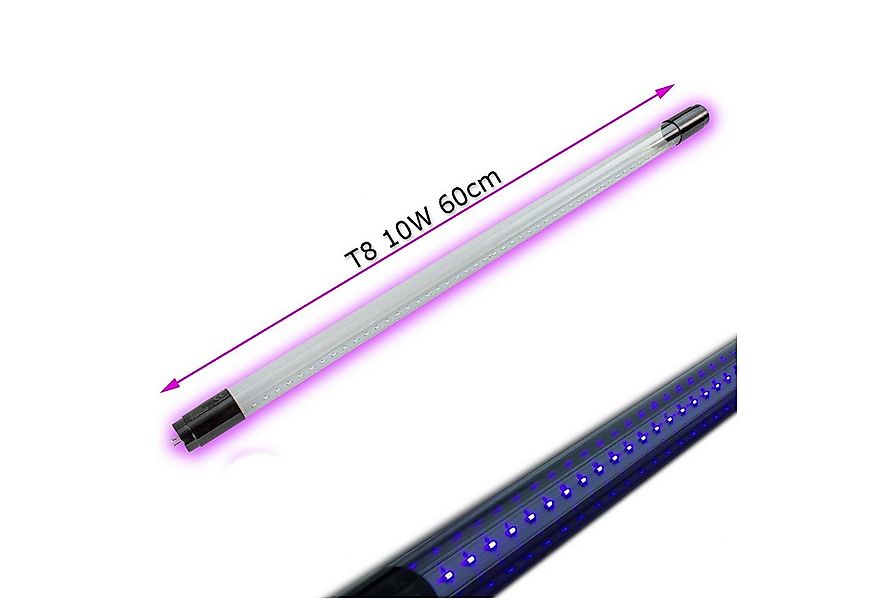 SATISFIRE Discolicht UV60-DP UV LED Schwarzlichtröhre 60cm 10W T8 für LED F günstig online kaufen