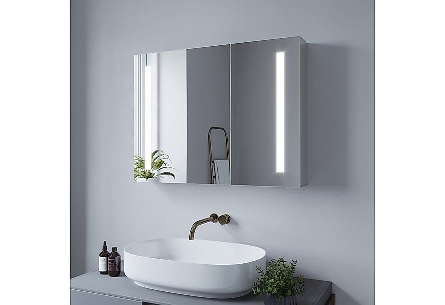 AQUABATOS Spiegelschrank Bad mit Beleuchtung Spiegel Schrank Wandschrank Ba günstig online kaufen