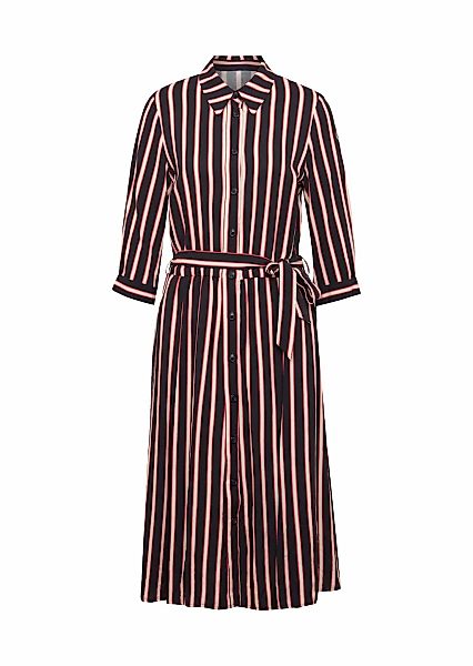 GOLDNER Midikleid "Kurzgröße Hemdblusenkleid mit Streifendruck" günstig online kaufen
