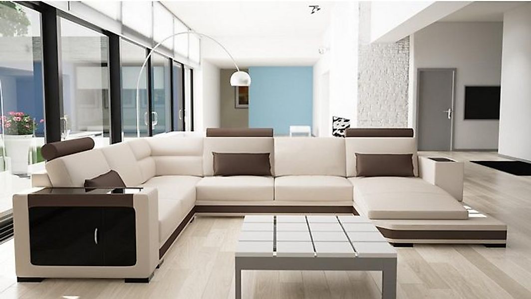 JVmoebel Sofa Wohnlandschaft Ecksofa Designer Couch Sofa Garnitur Polster E günstig online kaufen