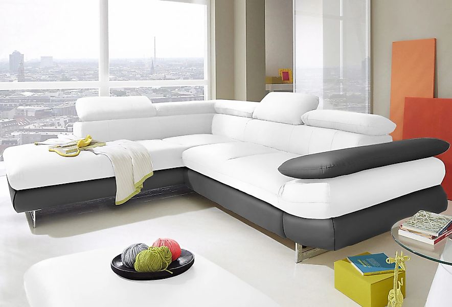 COTTA Ecksofa "Solution L-Form" mit Arm- & Kopfteilverstellung, wahlweise m günstig online kaufen