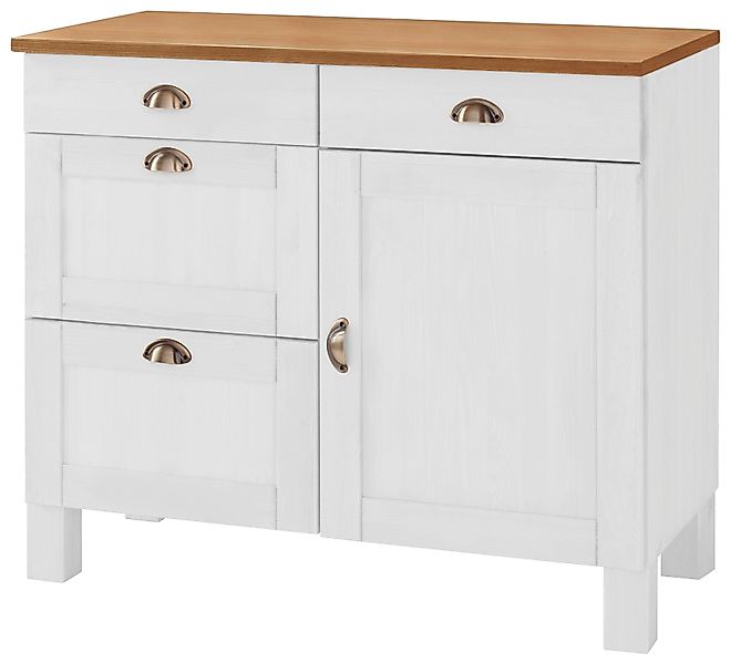 Home affaire Unterschrank "Oslo", 100 cm breit, in 2 Tiefen, mit 23 mm Arbe günstig online kaufen