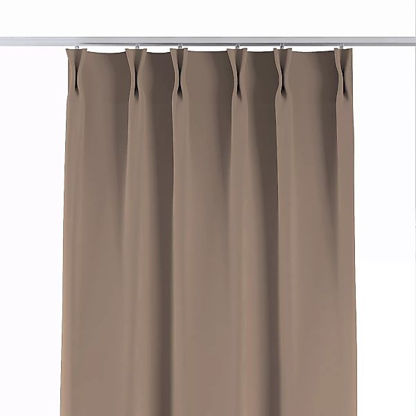 Vorhang mit flämischen 2-er Falten, mocca, Crema (144-67) günstig online kaufen