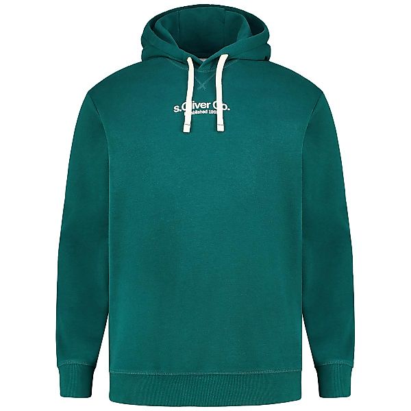 s.Oliver Hoodie aus Baumwollmischung Farbe oliv Größe: 4XL günstig online kaufen