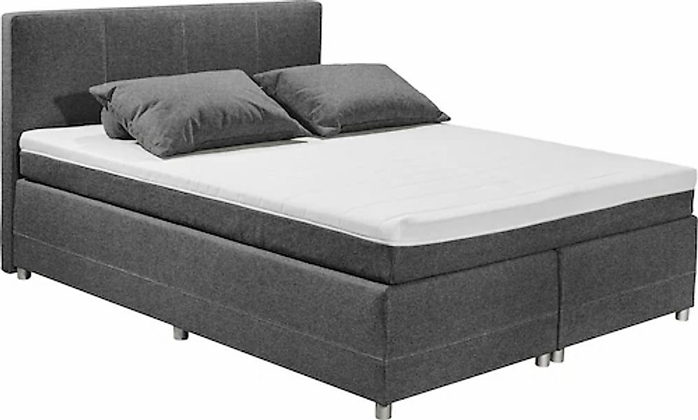 ED EXCITING DESIGN Boxspringbett »Luanda«, wahlweise mit Matratze und Toppe günstig online kaufen