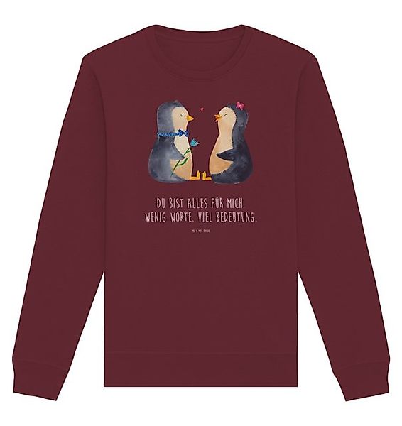 Mr. & Mrs. Panda Longpullover Pinguin Pärchen Größe XL - Burgundy - Geschen günstig online kaufen