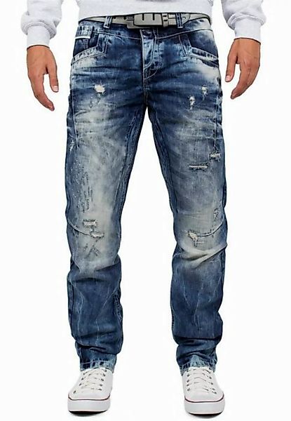 Cipo & Baxx Destroyed-Jeans Freizeit Hose BA-CD104 Blau W33/L32 (1-tlg) Bla günstig online kaufen