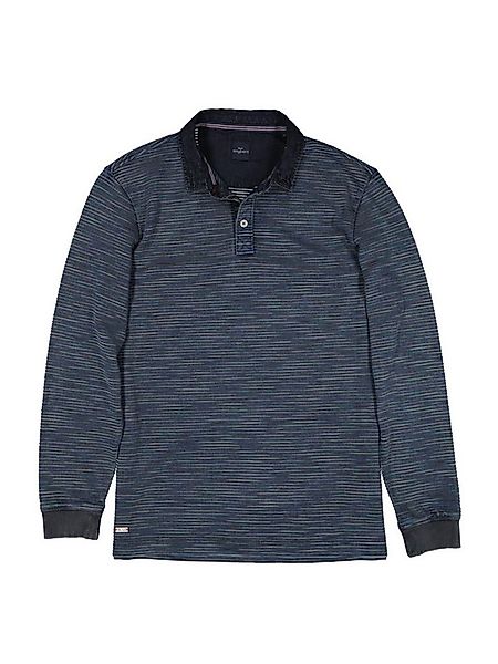 Engbers Langarm-Poloshirt Herren Polo-Shirt regular, Schwarz günstig online kaufen