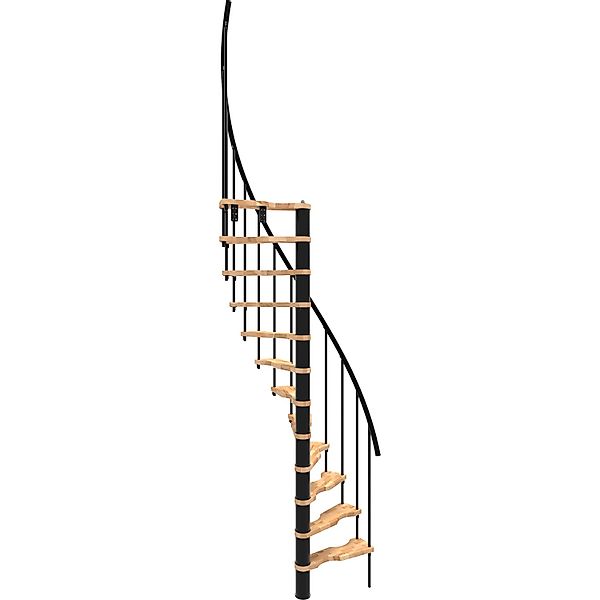 Minka Spindeltreppe Suono Smart Buche Schwarz 140x78 cm Geschoßhöhe bis 305 günstig online kaufen