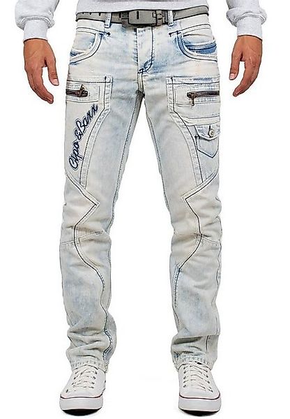 Cipo & Baxx Bikerjeans Herren Hose BA-CD272 W38/L32 (1-tlg) mit Verzierunge günstig online kaufen