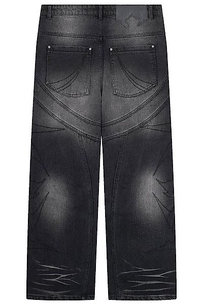Favela Regular-fit-Jeans Cutline Leg Embroidery günstig online kaufen