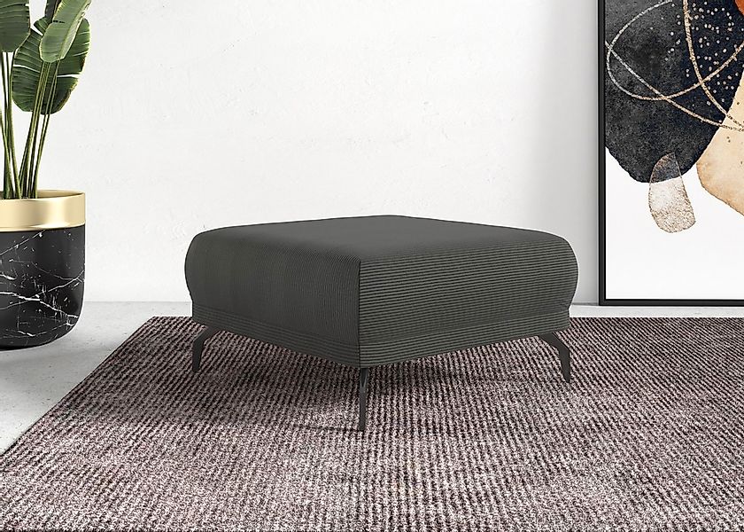 Home affaire Hocker "Coco" Cord-Bezug in 2 Ausführungen, Füßen 15 cm hoch günstig online kaufen