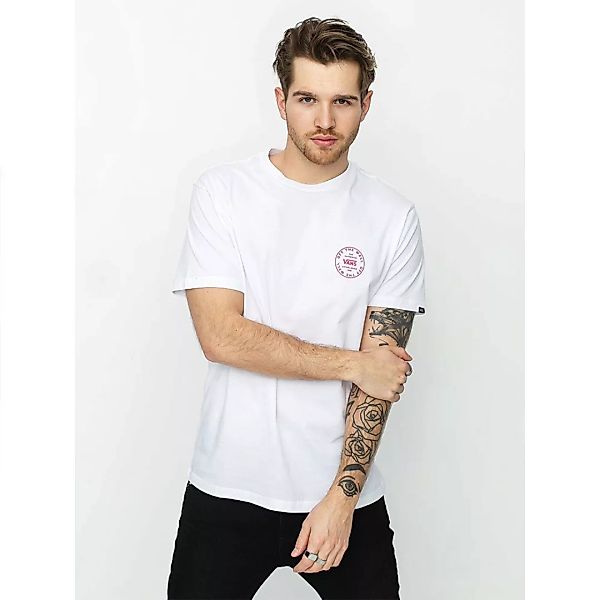 Vans Old Skool Circle Logo Kurzärmeliges T-shirt XL White günstig online kaufen
