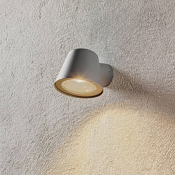 Außenwandleuchte Aleria, Aluminium grau günstig online kaufen