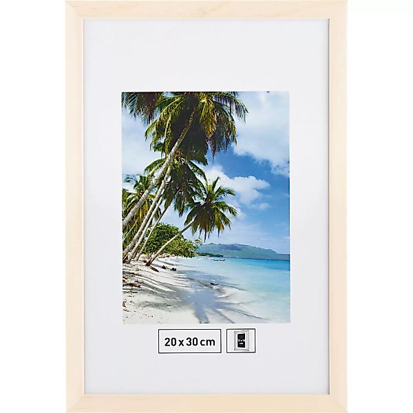 Holzbilderrahmen Weiß Glatt 20 cm x 30 cm günstig online kaufen