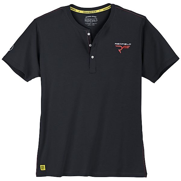 redfield Rundhalsshirt Redfield Übergrößen Henley T-Shirt günstig online kaufen