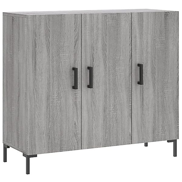 vidaXL Sideboard Grau Sonoma 90x34x80 cm Holzwerkstoff 828114 günstig online kaufen