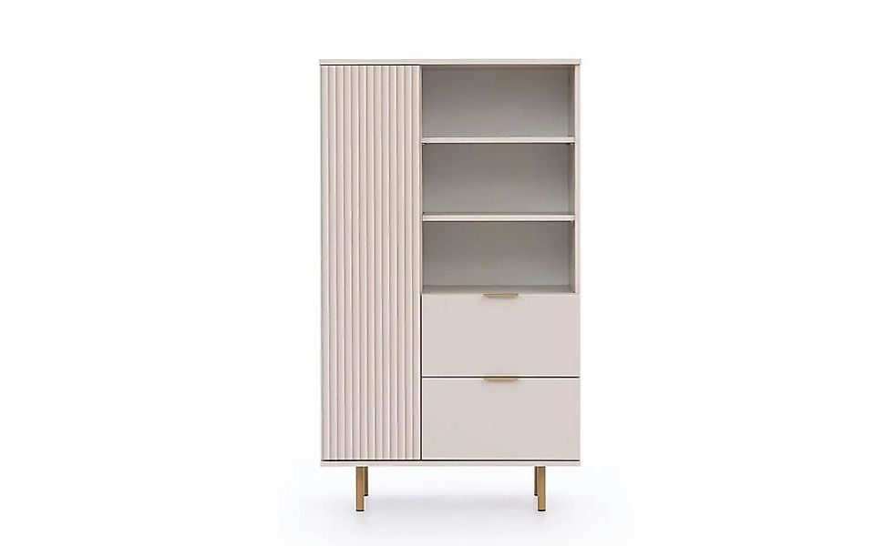 Highboard  Bianco ¦ beige ¦ Maße (cm): B: 80 H: 140 Kommoden & Sideboards > günstig online kaufen