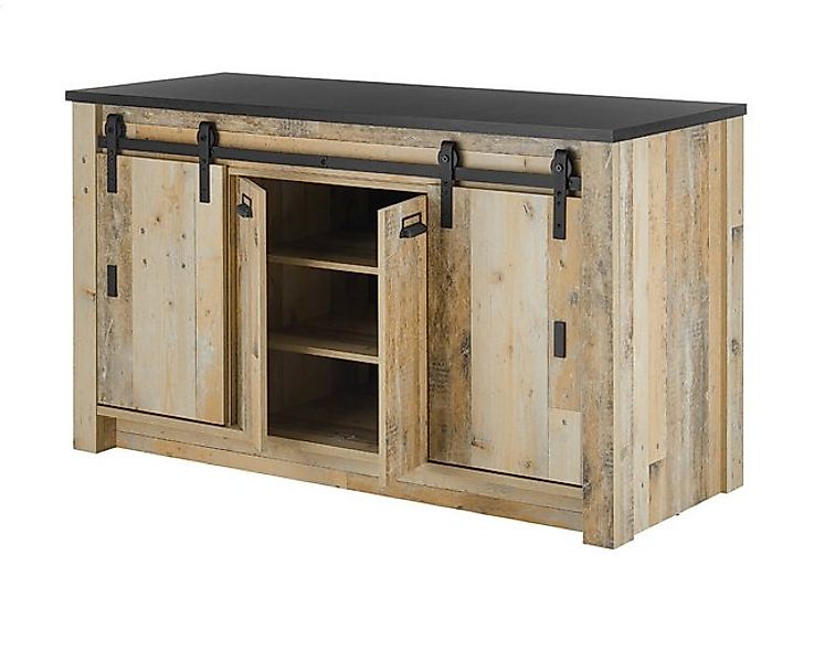 Furn.Design Spülenunterschrank Stove (Küchenschrank in Used Wood / Altholz günstig online kaufen
