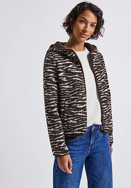 STREET ONE Kurzjacke, mit Kapuze, mit Zebramuster günstig online kaufen
