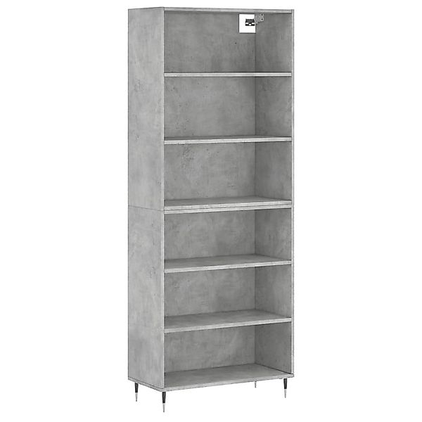 vidaXL Highboard Highboard Betongrau 69,5x32,5x180 cm günstig online kaufen