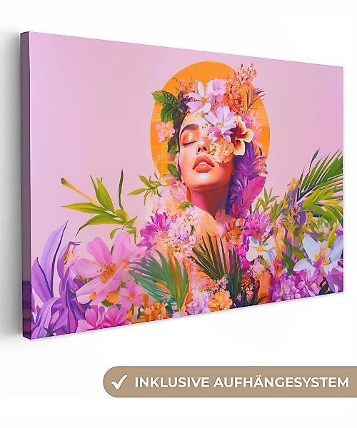 OneMillionCanvasses® Leinwandbild Frau - Abstrakt - günstig online kaufen